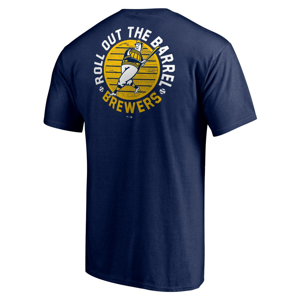 Navy Milwaukee Brewers Roll Out the Barrel T-Shirt