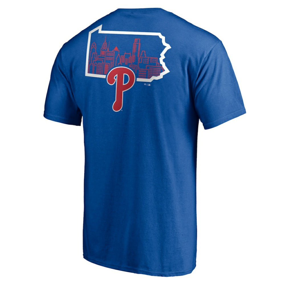 Royal Philadelphia Phillies Philly State T-Shirt