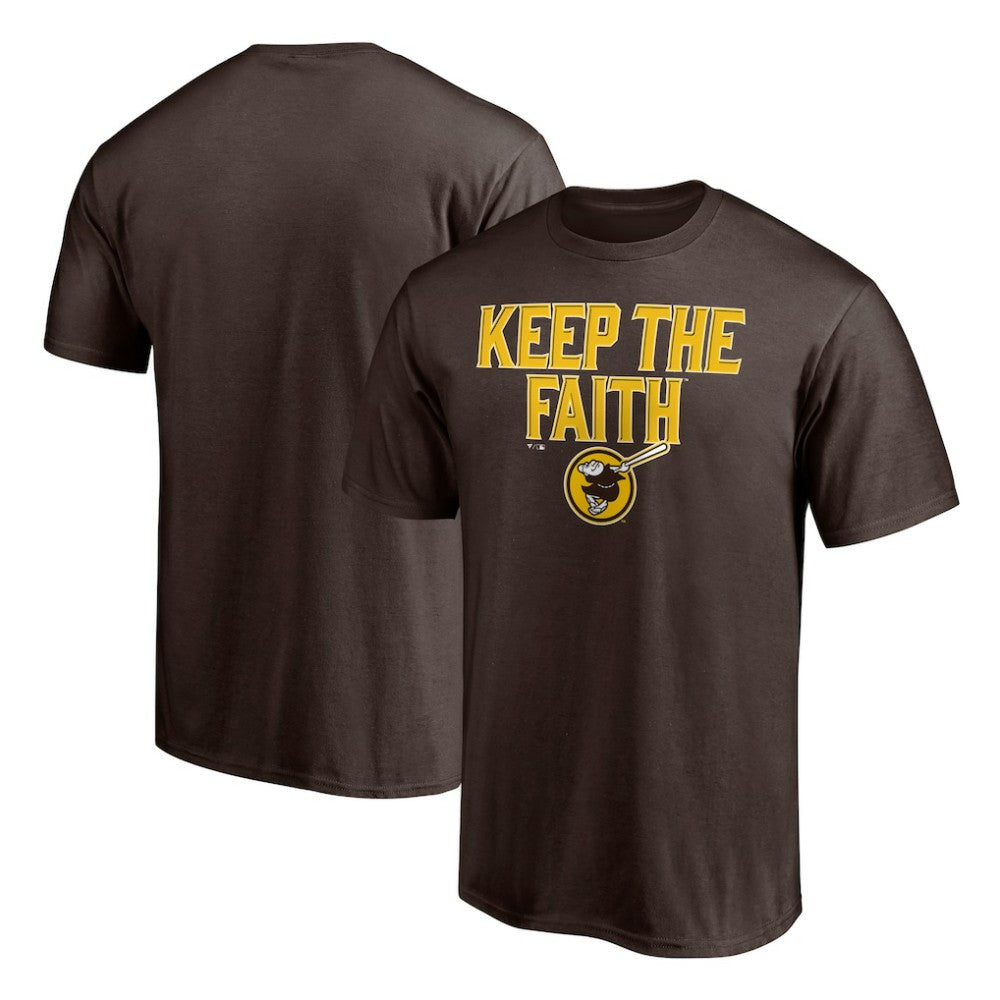 Brown San Diego Padres Keep the Faith T-Shirt