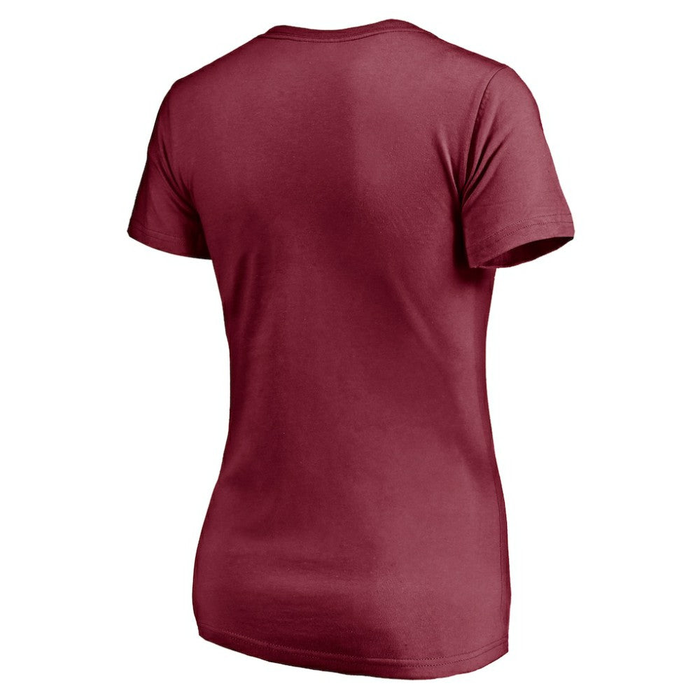 Burgundy Philadelphia Phillies Women's Fightin' Phils V-Neck T-Shirt