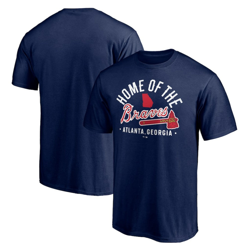 Navy Atlanta Braves Hometown Collection Home of the Braves T-Shirt
