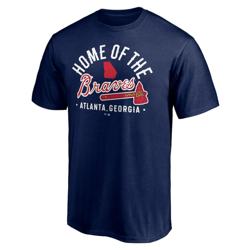 Navy Atlanta Braves Hometown Collection Home of the Braves T-Shirt