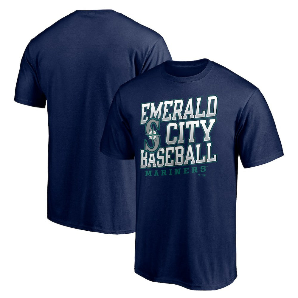 Navy Seattle Mariners Emerald City Baseball T-Shirt