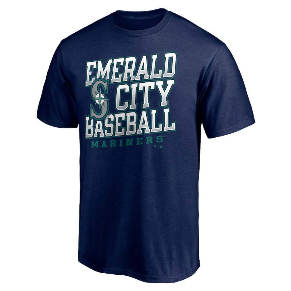 Navy Seattle Mariners Emerald City Baseball T-Shirt