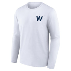 White Chicago Cubs Fly the W Long Sleeve T-Shirt