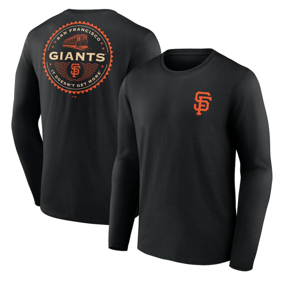 Black San Francisco Giants SF Seal Long Sleeve T-Shirt