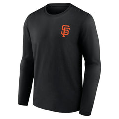 Black San Francisco Giants SF Seal Long Sleeve T-Shirt