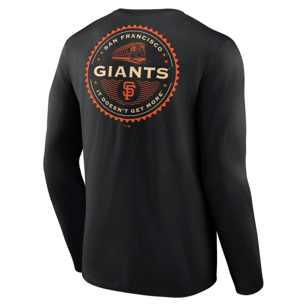 Black San Francisco Giants SF Seal Long Sleeve T-Shirt
