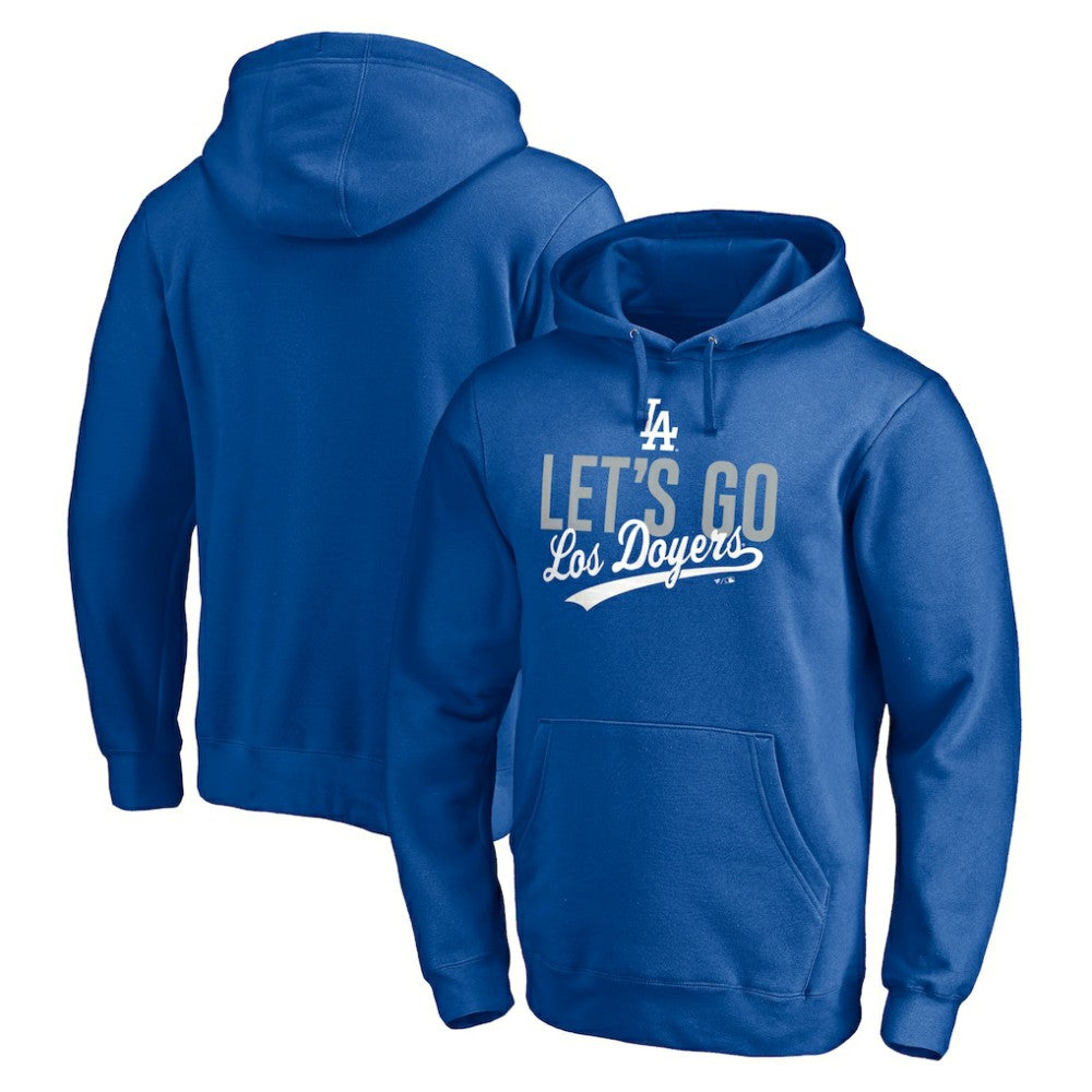 Royal Los Angeles Dodgers Let's Go Los Doyers Pullover Hoodie