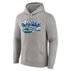 Gray Los Angeles Dodgers Heater State of Mind Pullover Hoodie