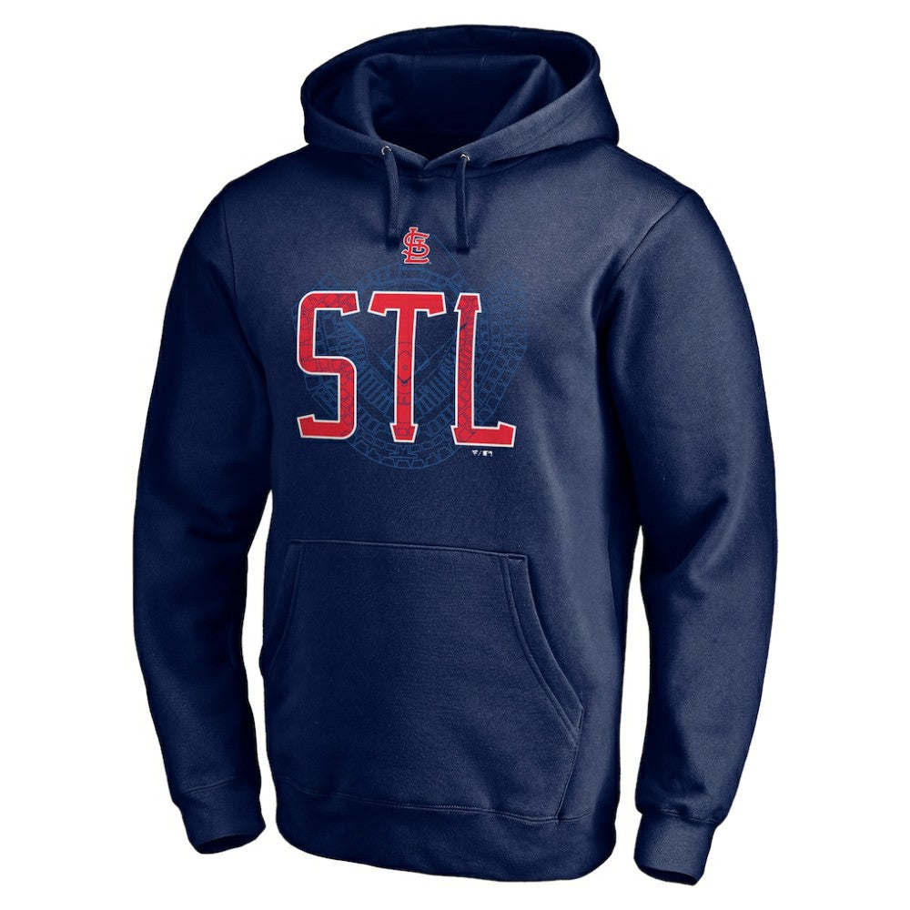 Navy St. Louis Cardinals Paint the Black Pullover Hoodie