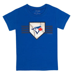 Royal Toronto Blue Jays Tiny Turnip Youth Base Stripe T-Shirt