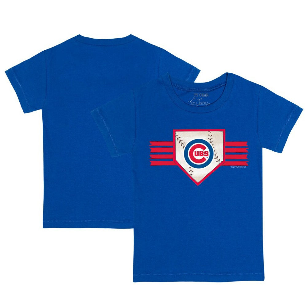 Royal Chicago Cubs Tiny Turnip Youth Base Stripe T-Shirt