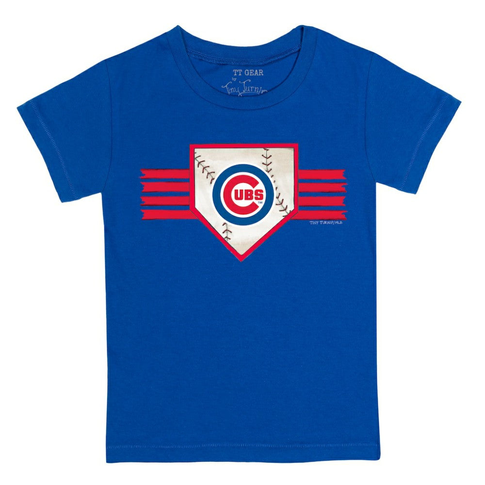 Royal Chicago Cubs Tiny Turnip Youth Base Stripe T-Shirt
