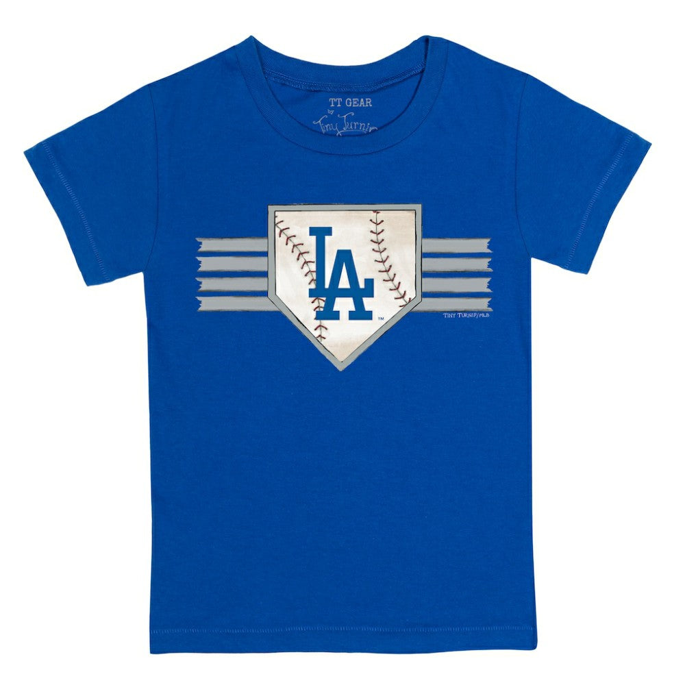 Royal Los Angeles Dodgers Tiny Turnip Youth Base Stripe T-Shirt
