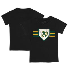 Black Athletics Tiny Turnip Youth Base Stripe T-Shirt