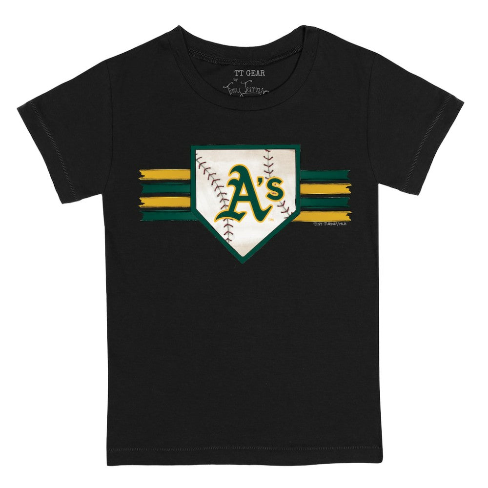 Black Athletics Tiny Turnip Youth Base Stripe T-Shirt