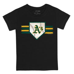 Black Athletics Tiny Turnip Youth Base Stripe T-Shirt