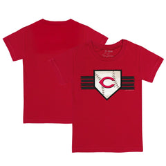 Red Cincinnati Reds Tiny Turnip Youth Base Stripe T-Shirt