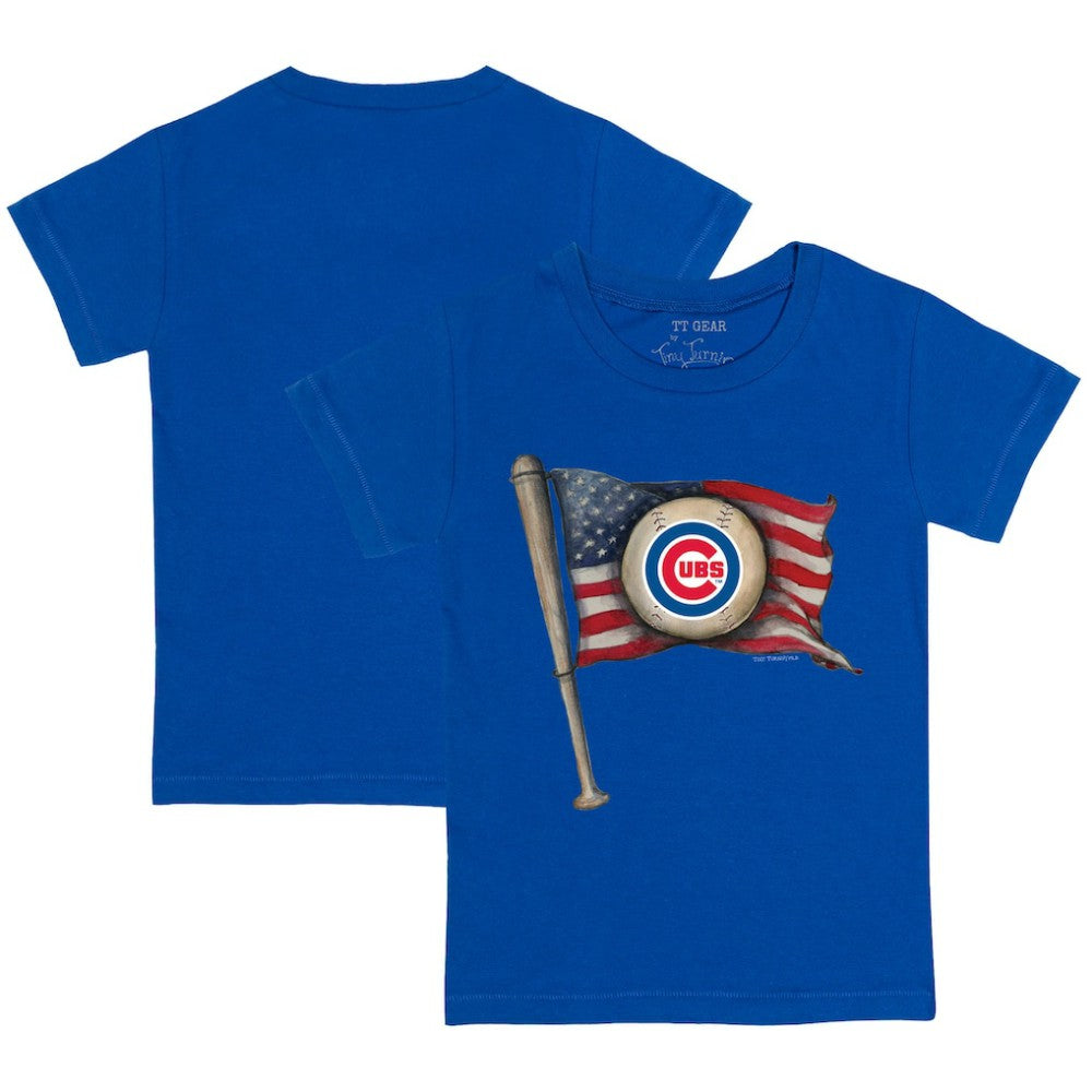 Royal Chicago Cubs Tiny Turnip Youth Baseball Flag T-Shirt