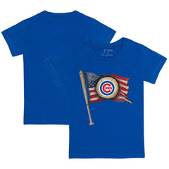 Royal Chicago Cubs Tiny Turnip Youth Baseball Flag T-Shirt