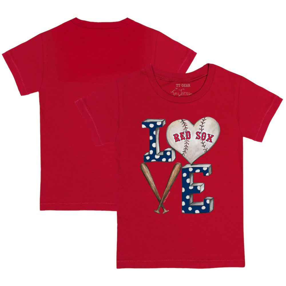 Red Boston Red Sox Tiny Turnip Youth Baseball Love T-Shirt