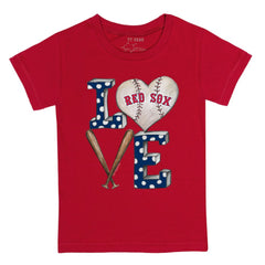 Red Boston Red Sox Tiny Turnip Youth Baseball Love T-Shirt