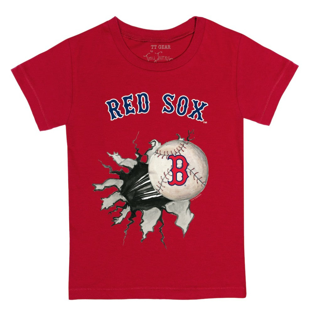 Red Boston Red Sox Tiny Turnip Youth Baseball Tear T-Shirt