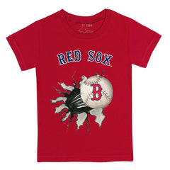 Red Boston Red Sox Tiny Turnip Youth Baseball Tear T-Shirt