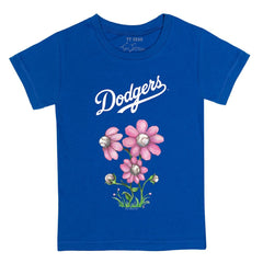 Royal Los Angeles Dodgers Tiny Turnip Youth Blooming Baseballs T-Shirt