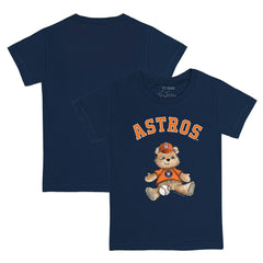 Navy Houston Astros Tiny Turnip Youth Teddy Boy T-Shirt