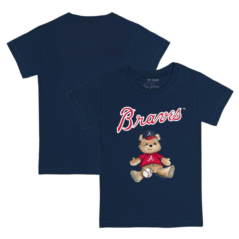 Navy Atlanta Braves Tiny Turnip Youth Teddy Boy T-Shirt
