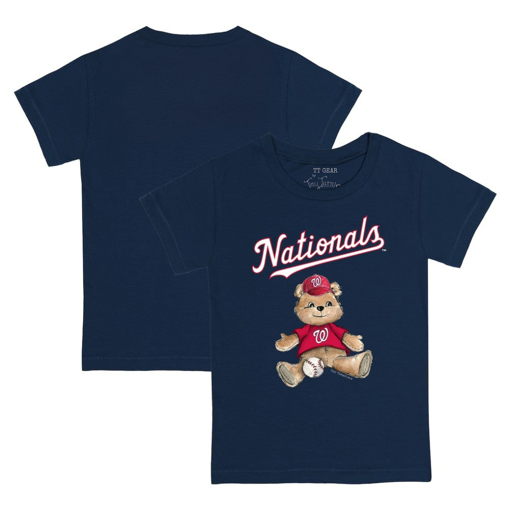 Navy Washington Nationals Tiny Turnip Youth Teddy Boy T-Shirt