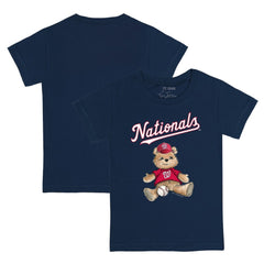Navy Washington Nationals Tiny Turnip Youth Teddy Boy T-Shirt