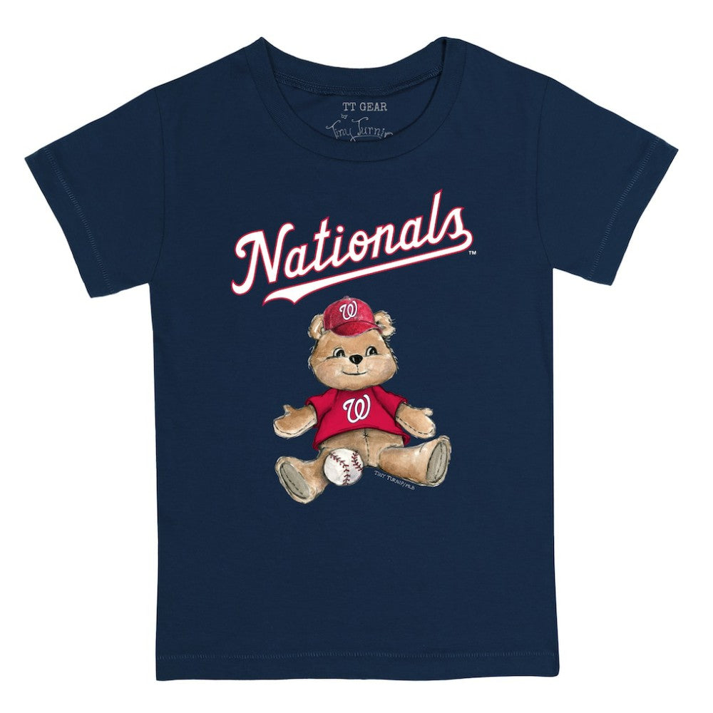 Navy Washington Nationals Tiny Turnip Youth Teddy Boy T-Shirt