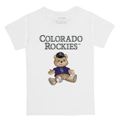 White Colorado Rockies Tiny Turnip Youth Teddy Boy T-Shirt