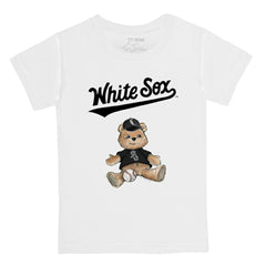 White Chicago White Sox Tiny Turnip Youth Teddy Boy T-Shirt