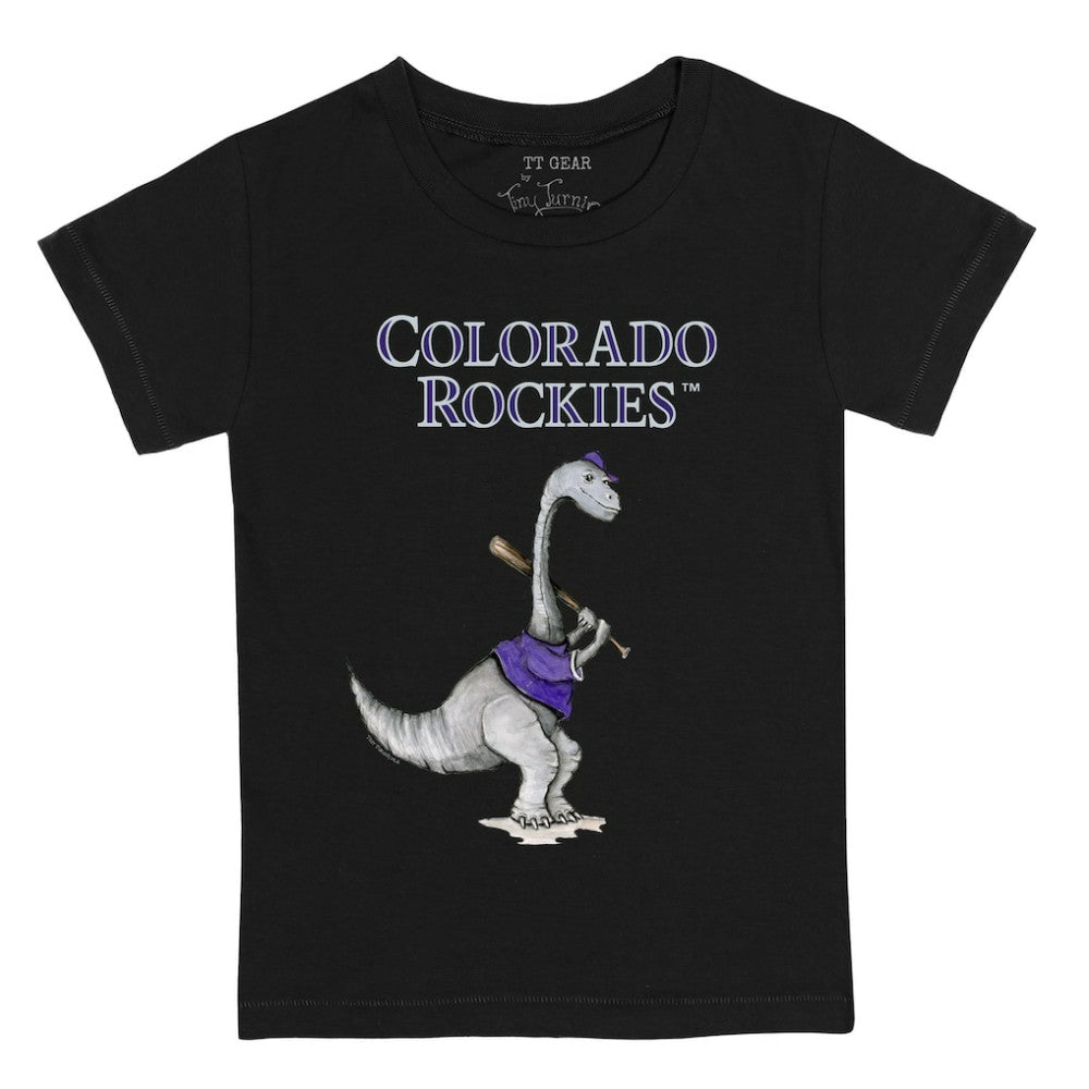 Black Colorado Rockies Tiny Turnip Youth Bronto T-Shirt