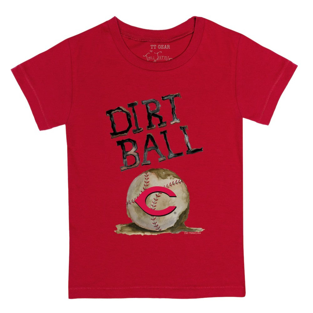 Red Cincinnati Reds Tiny Turnip Youth Dirt Ball T-Shirt