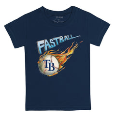 Navy Tampa Bay Rays Tiny Turnip Youth Fastball T-Shirt