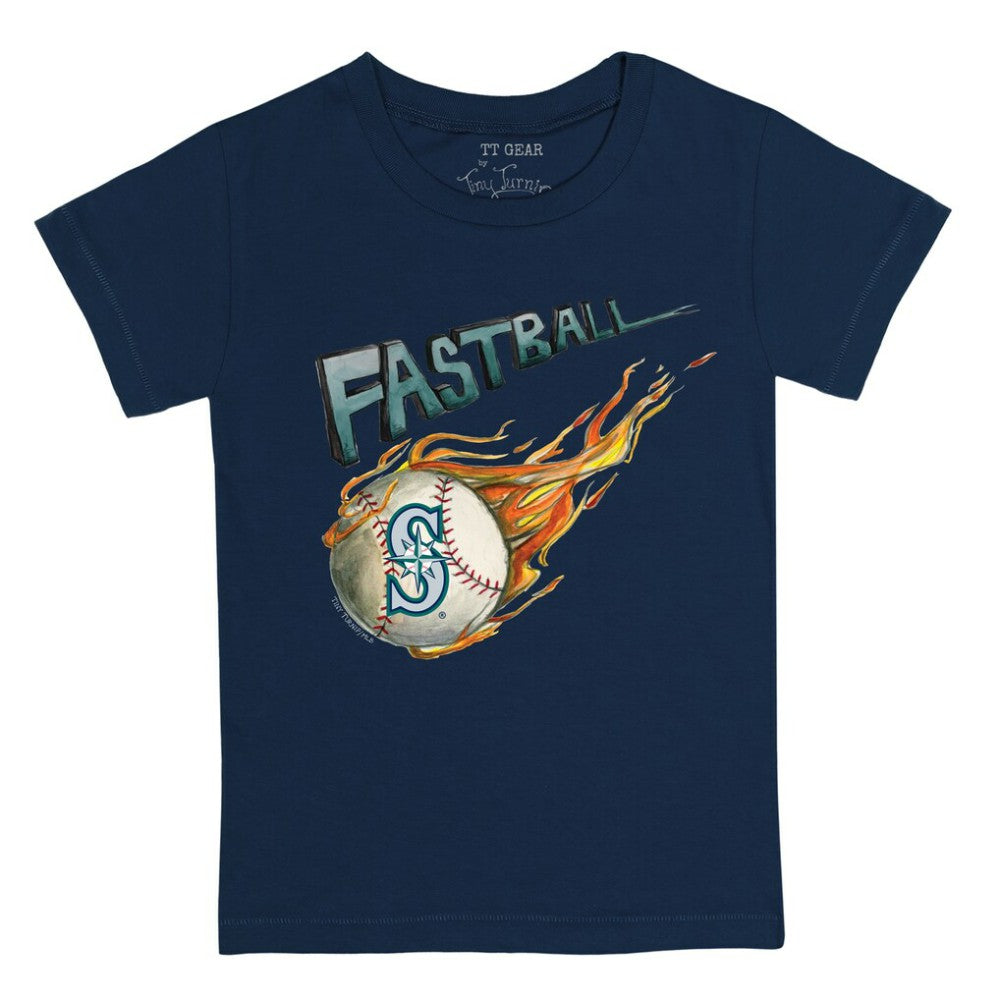 Navy Seattle Mariners Tiny Turnip Youth Fastball T-Shirt