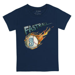 Navy Seattle Mariners Tiny Turnip Youth Fastball T-Shirt