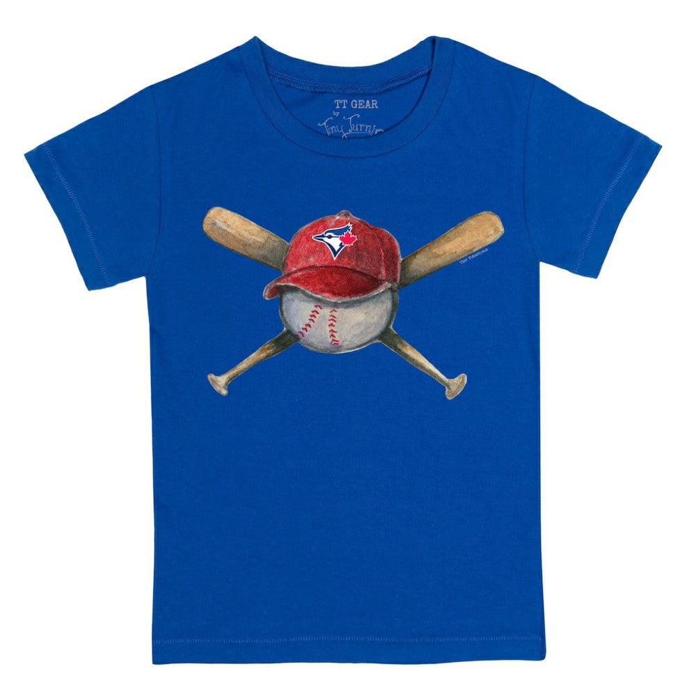 Royal Toronto Blue Jays Tiny Turnip Youth Hat Crossbats T-Shirt