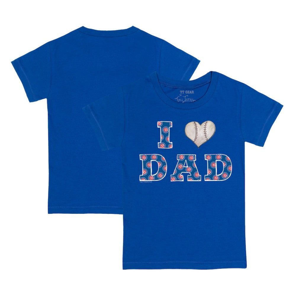 Royal Chicago Cubs Tiny Turnip Youth I Love Dad T-Shirt