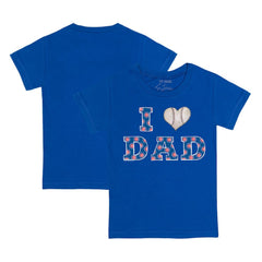Royal Chicago Cubs Tiny Turnip Youth I Love Dad T-Shirt