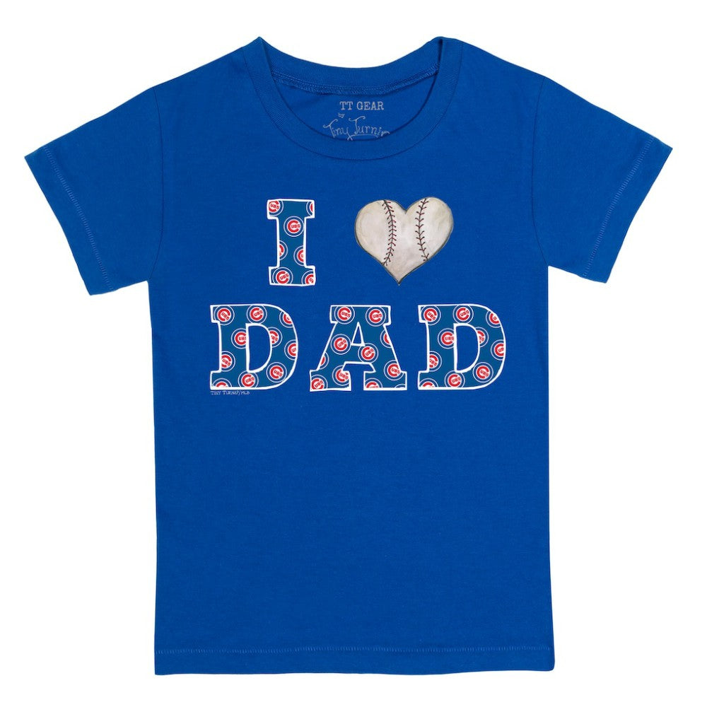 Royal Chicago Cubs Tiny Turnip Youth I Love Dad T-Shirt