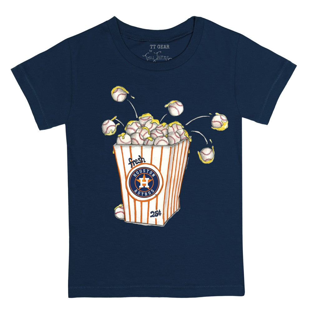 Navy Houston Astros Tiny Turnip Youth Popcorn T-Shirt