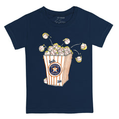 Navy Houston Astros Tiny Turnip Youth Popcorn T-Shirt
