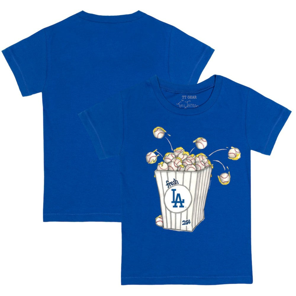 Royal Los Angeles Dodgers Tiny Turnip Youth Popcorn T-Shirt