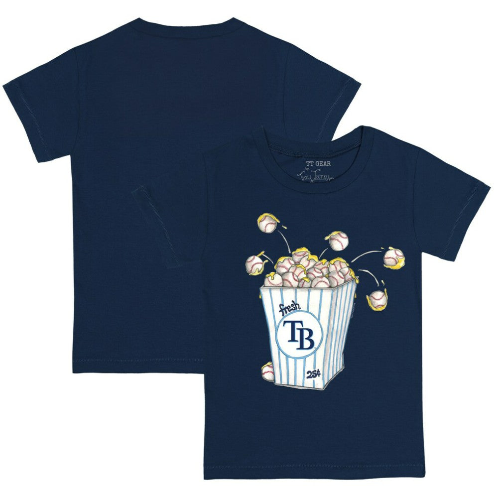 Navy Tampa Bay Rays Tiny Turnip Youth Popcorn T-Shirt